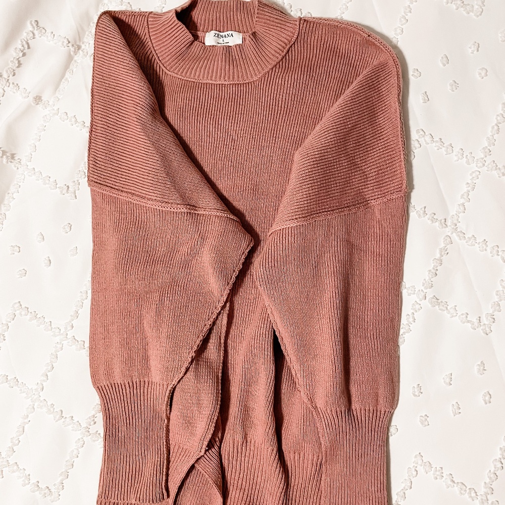 Zenana mock turtle neck sweater